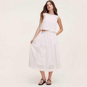 Kate Spade for Target White Eyelet Tank Sz XL